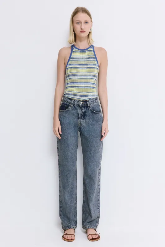 No.6| High Waisted Straight Full Length Denim made by Dé Rococo