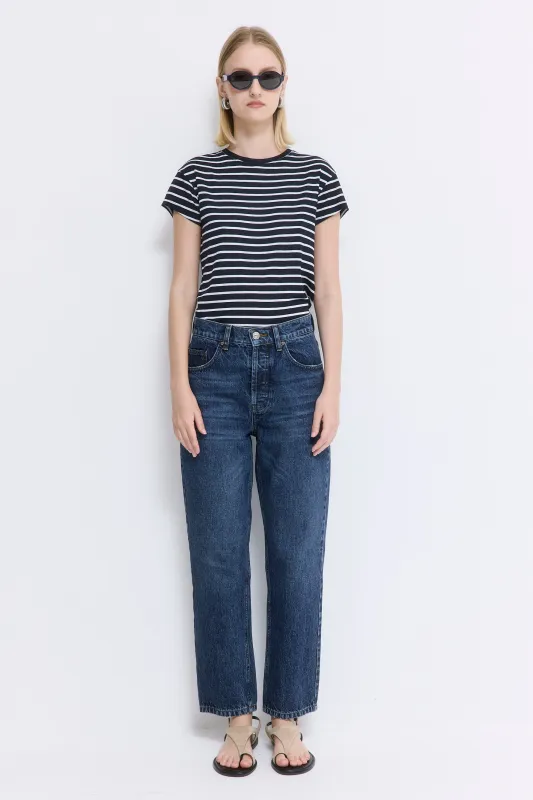No.5| High Waist Straight Cropped Denim made by Dé Rococo