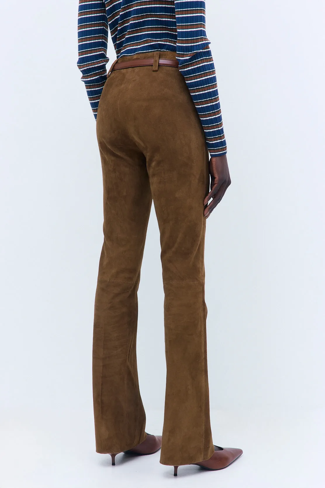 Suede Bootcut Pants sold by Dé Rococo product image thumbnail 5