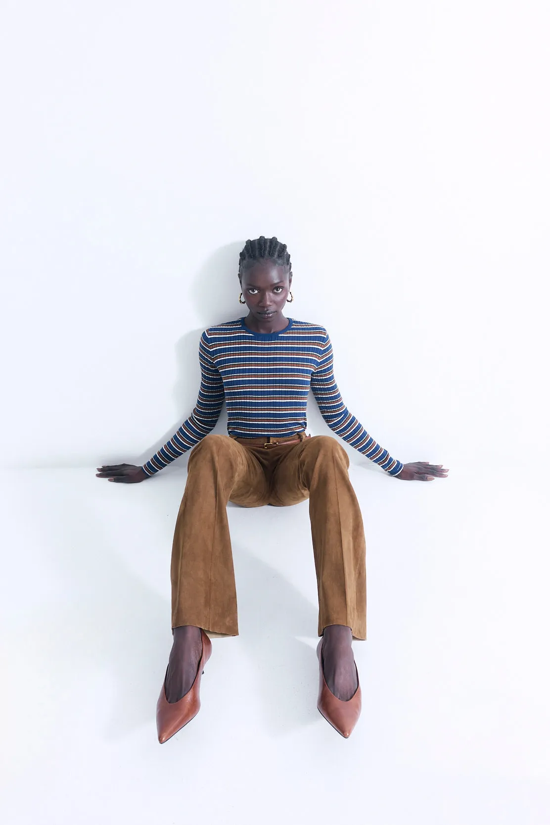 Suede Bootcut Pants sold by Dé Rococo product image thumbnail 3