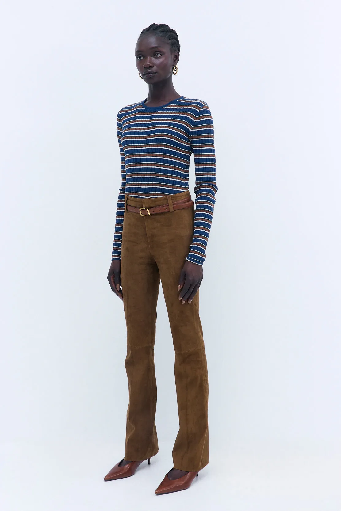 Suede Bootcut Pants sold by Dé Rococo product image thumbnail 4