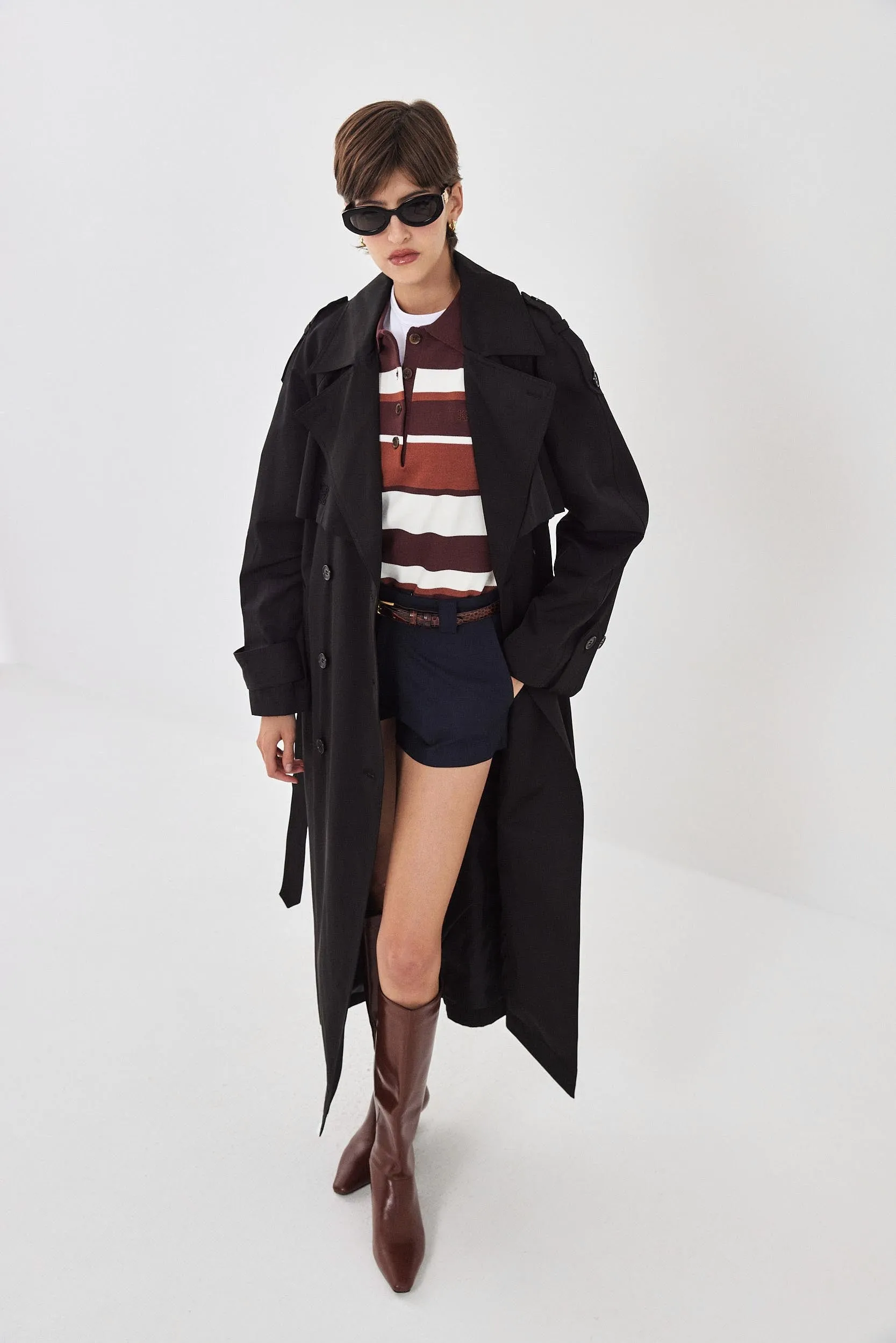 Double Breasted Trench Coat sold by Dé Rococo product image thumbnail 3