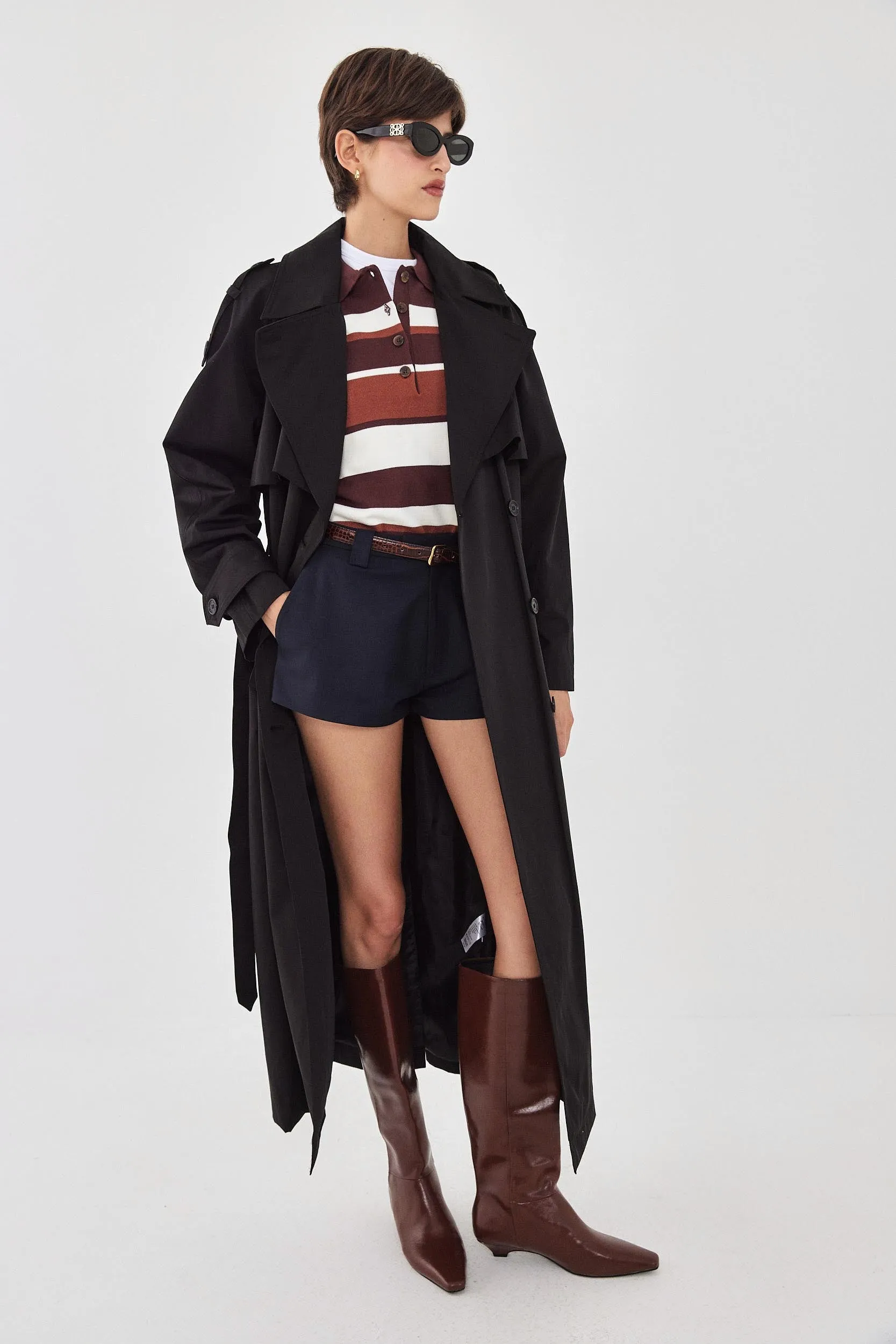 Double Breasted Trench Coat sold by Dé Rococo product image thumbnail 2