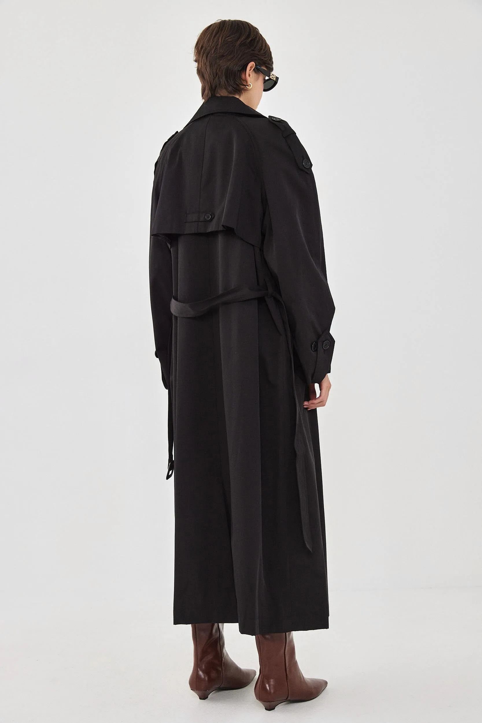 Double Breasted Trench Coat sold by Dé Rococo product image thumbnail 5