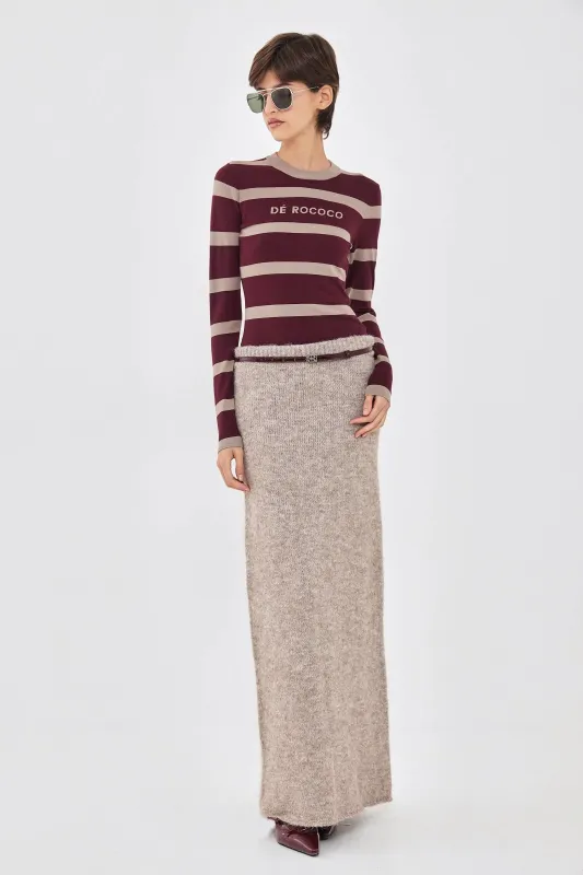 Fuzzy Maxi Skirt sold by Dé Rococo