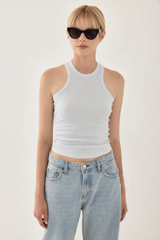 Racerback Ribbed Top made by Dé Rococo