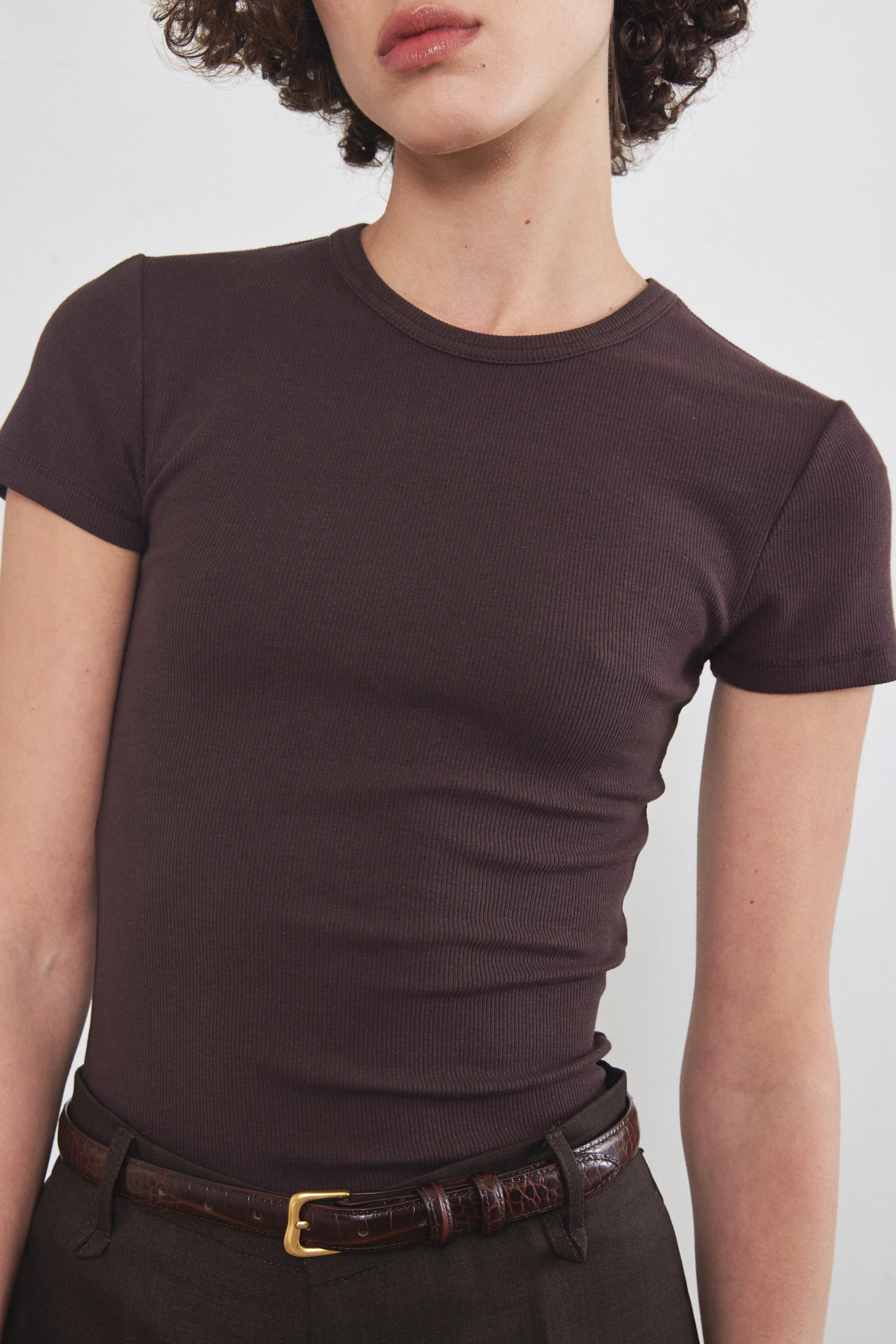 Ribbed T Shirt sold by Dé Rococo product image thumbnail 4