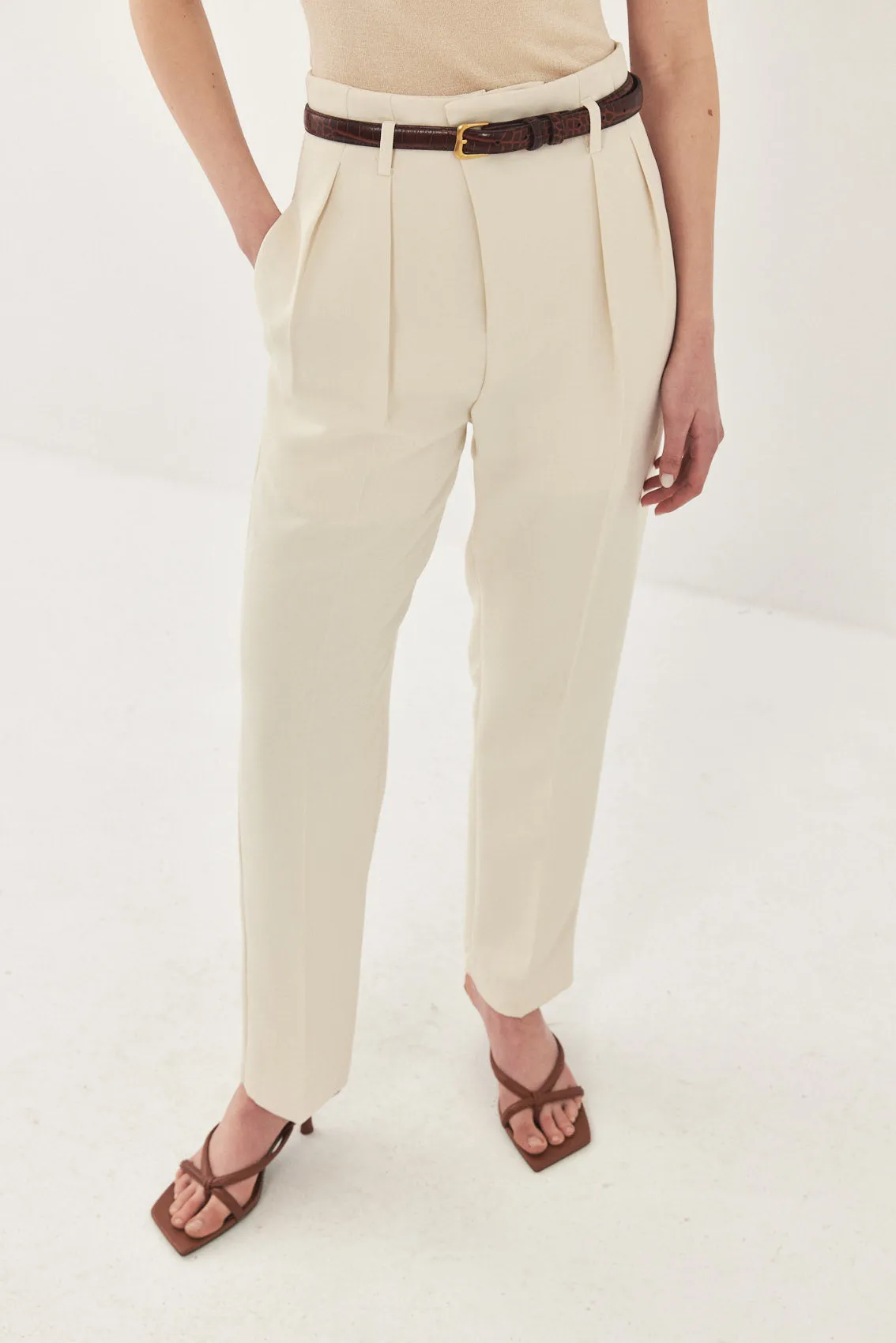 Tapered Pleat Daddy Pants sold by Dé Rococo product image thumbnail 3