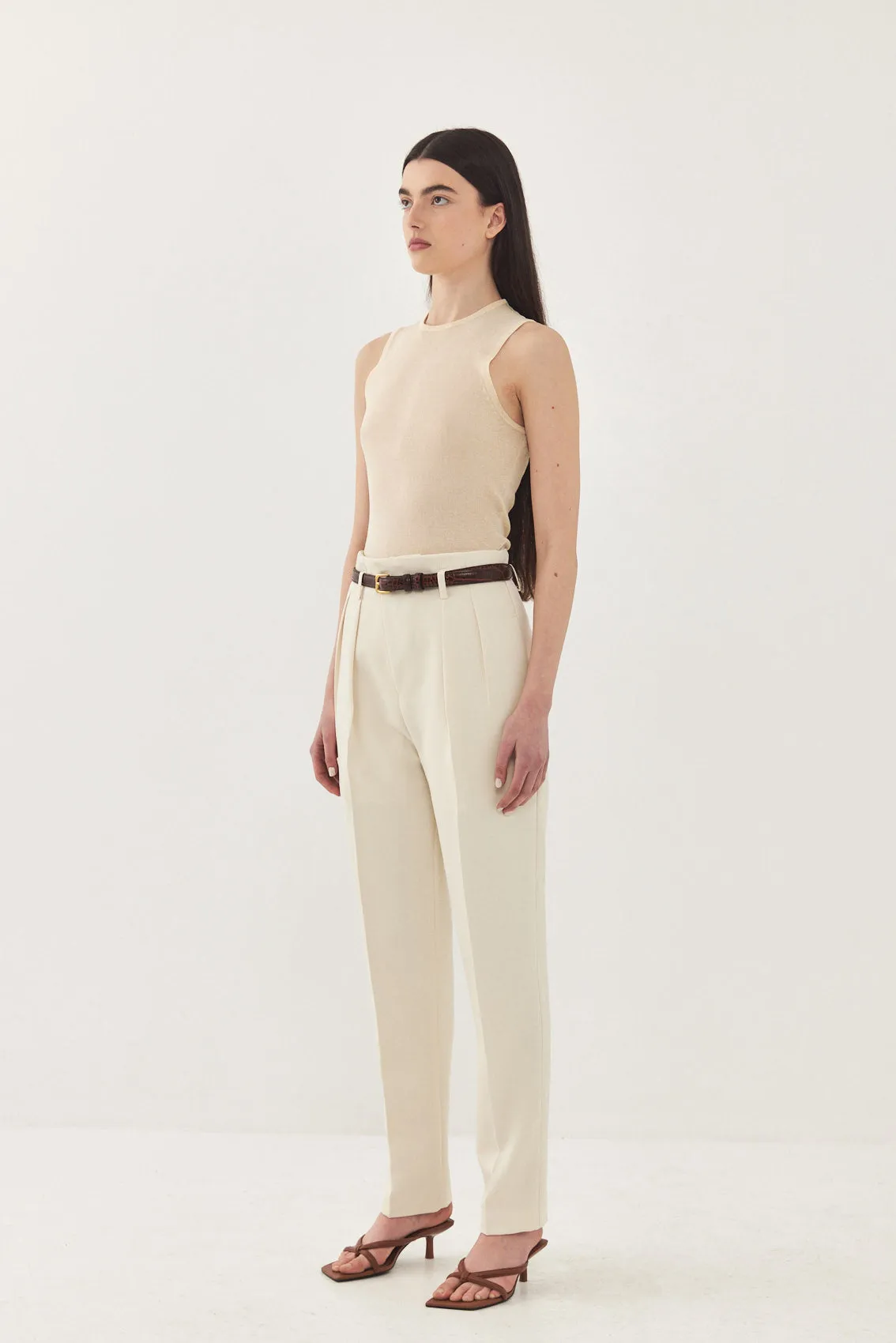 Tapered Pleat Daddy Pants sold by Dé Rococo product image thumbnail 4