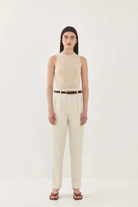 Tapered Pleat Daddy Pants made by Dé Rococo
