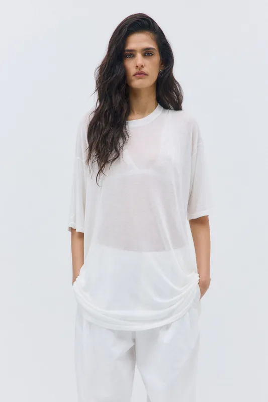 Semi Sheer Oversized Top made by Dé Rococo