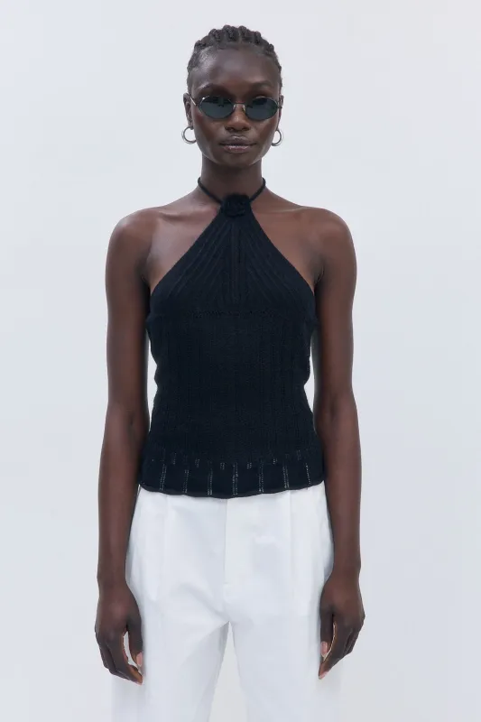 Fuzzy Halter Top made by Dé Rococo