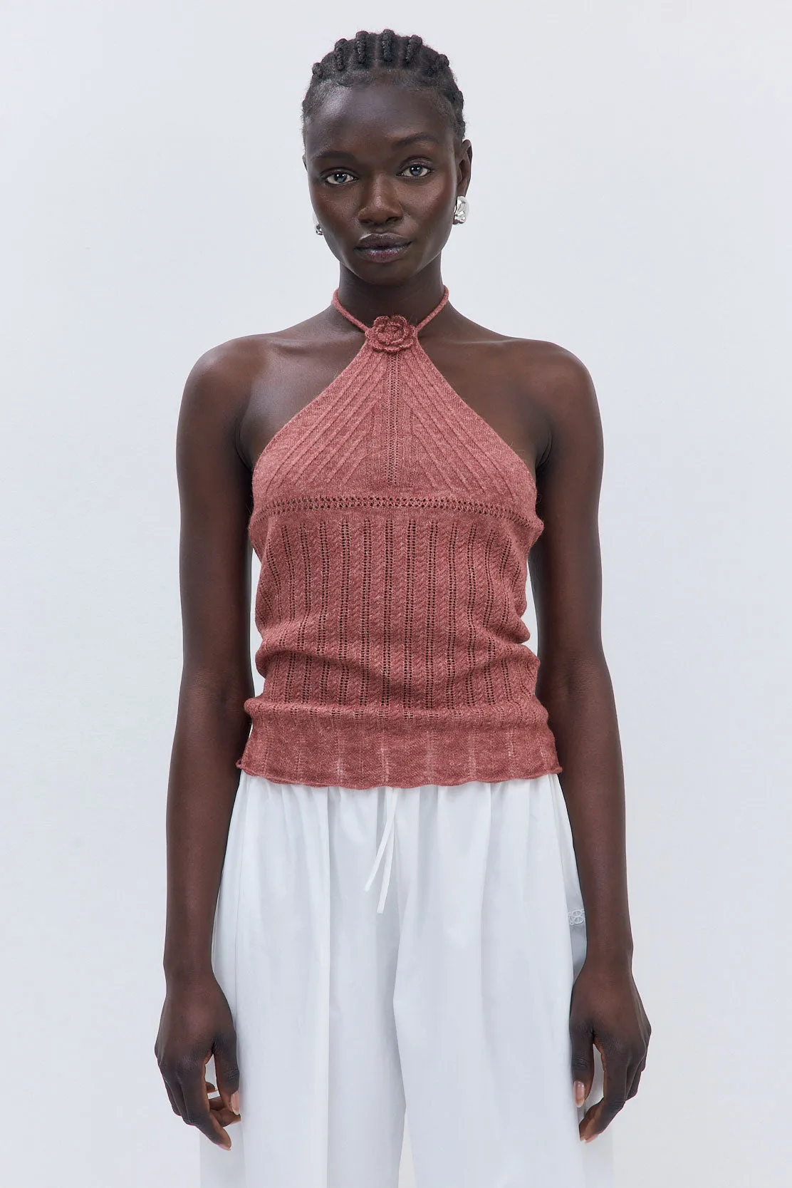 Fuzzy Halter Top sold by Dé Rococo