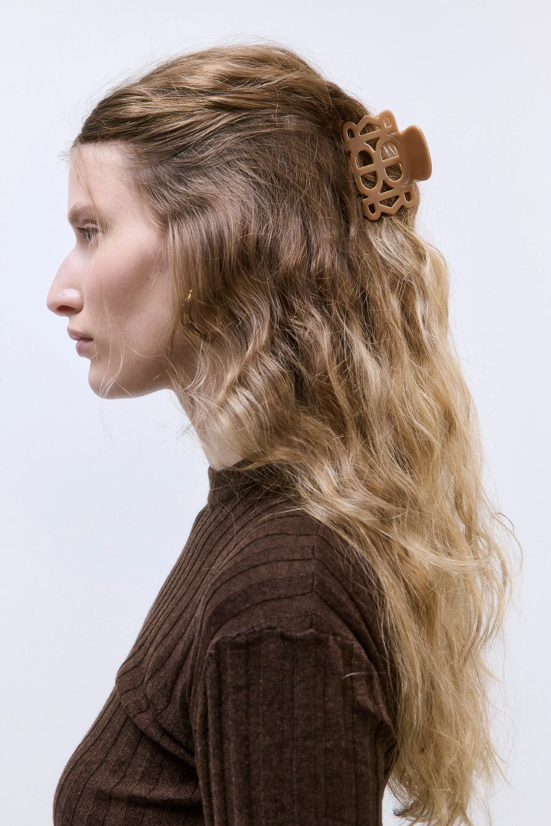 Caramel x Stone Claw Clip Set (2 pieces) sold by Dé Rococo product image thumbnail 4