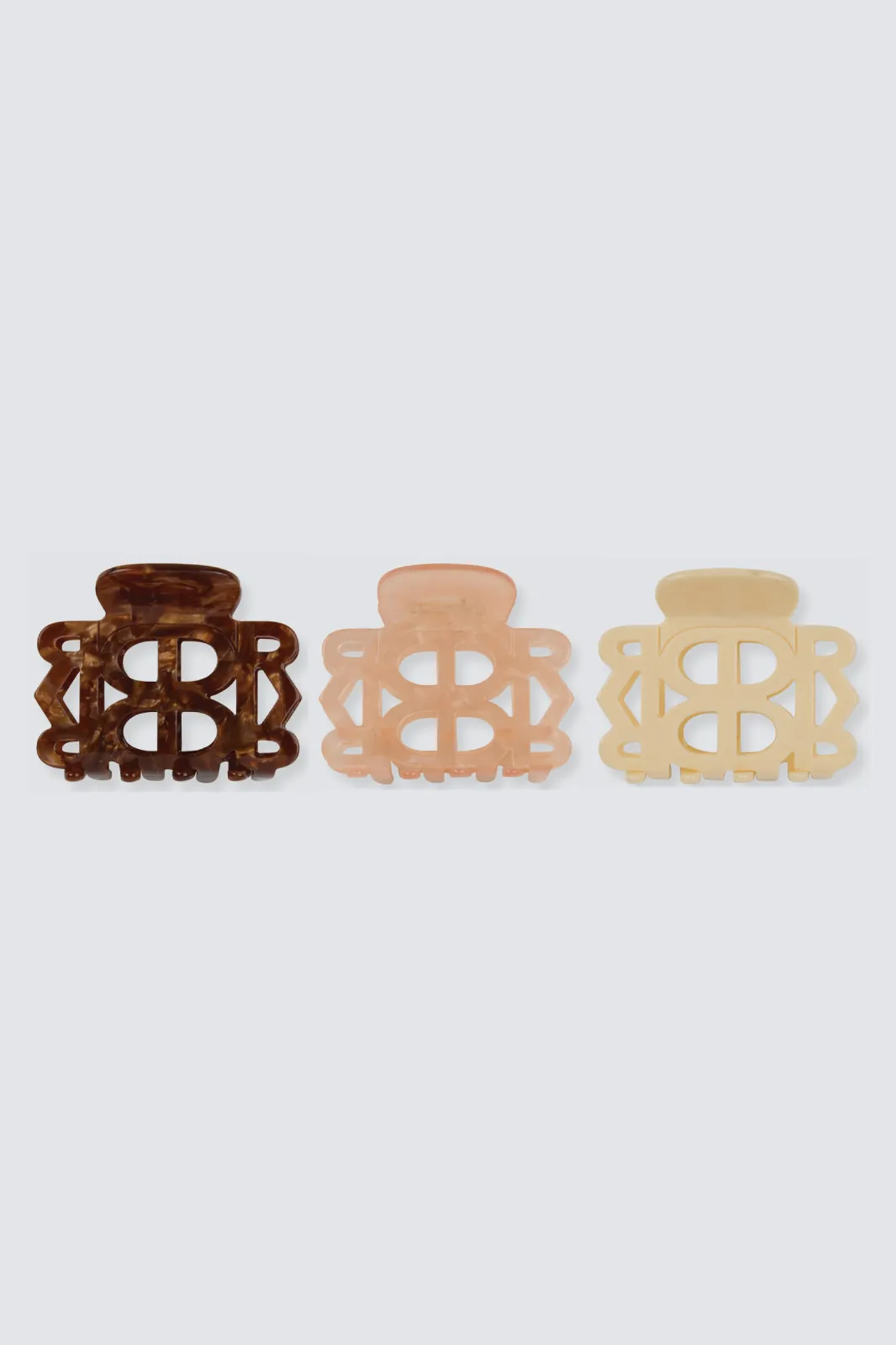 3 Piece Mini Claw Clip Set sold by Dé Rococo