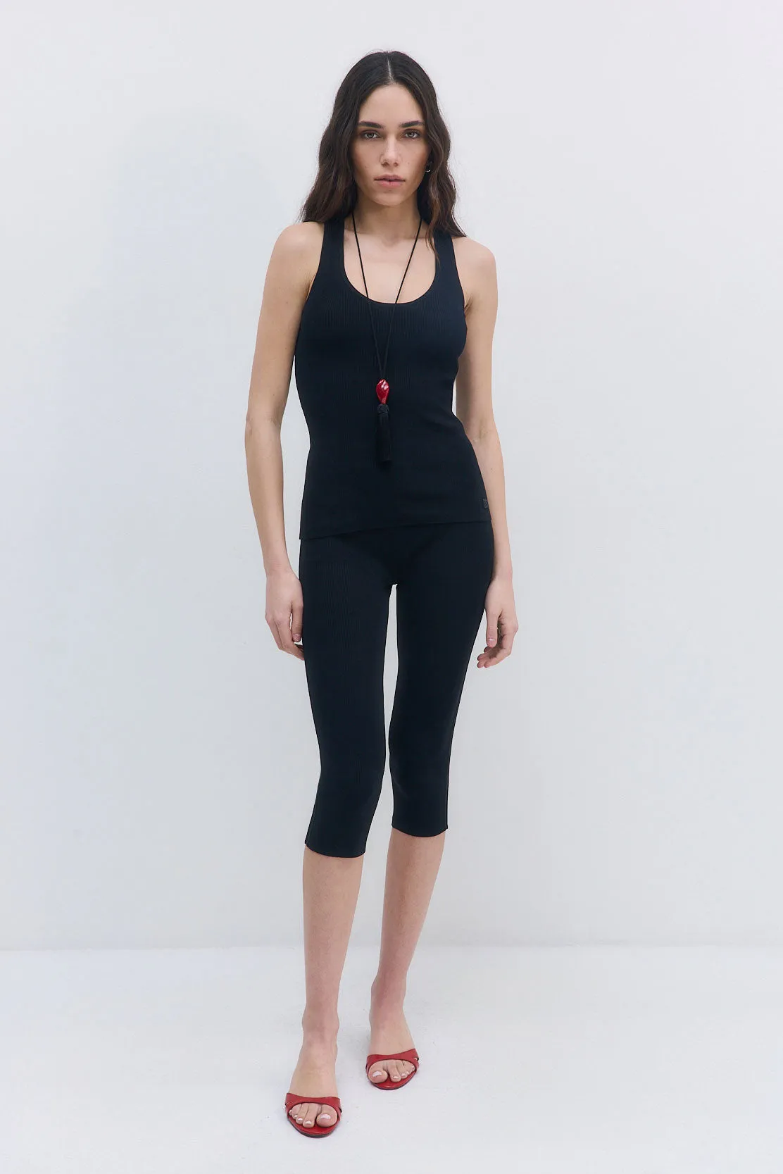 Tight Ribbed Tank Top sold by Dé Rococo product image thumbnail 2
