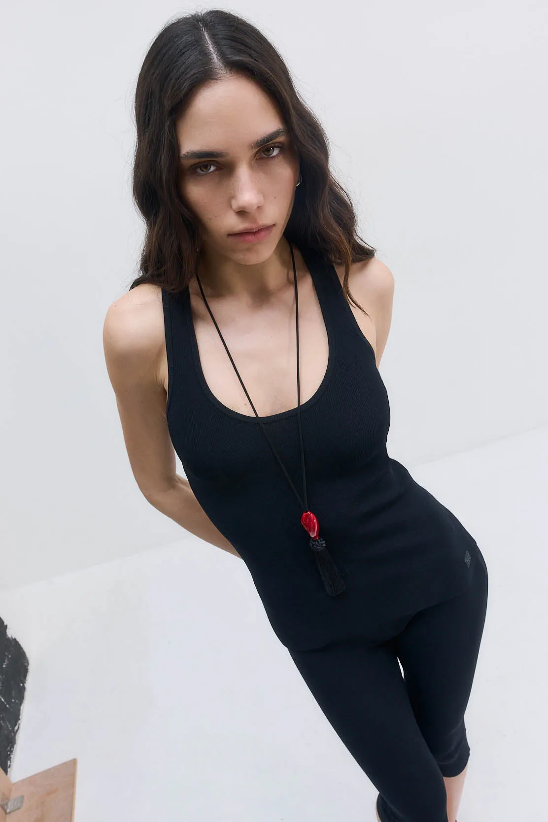 Tight Ribbed Tank Top sold by Dé Rococo product image thumbnail 3