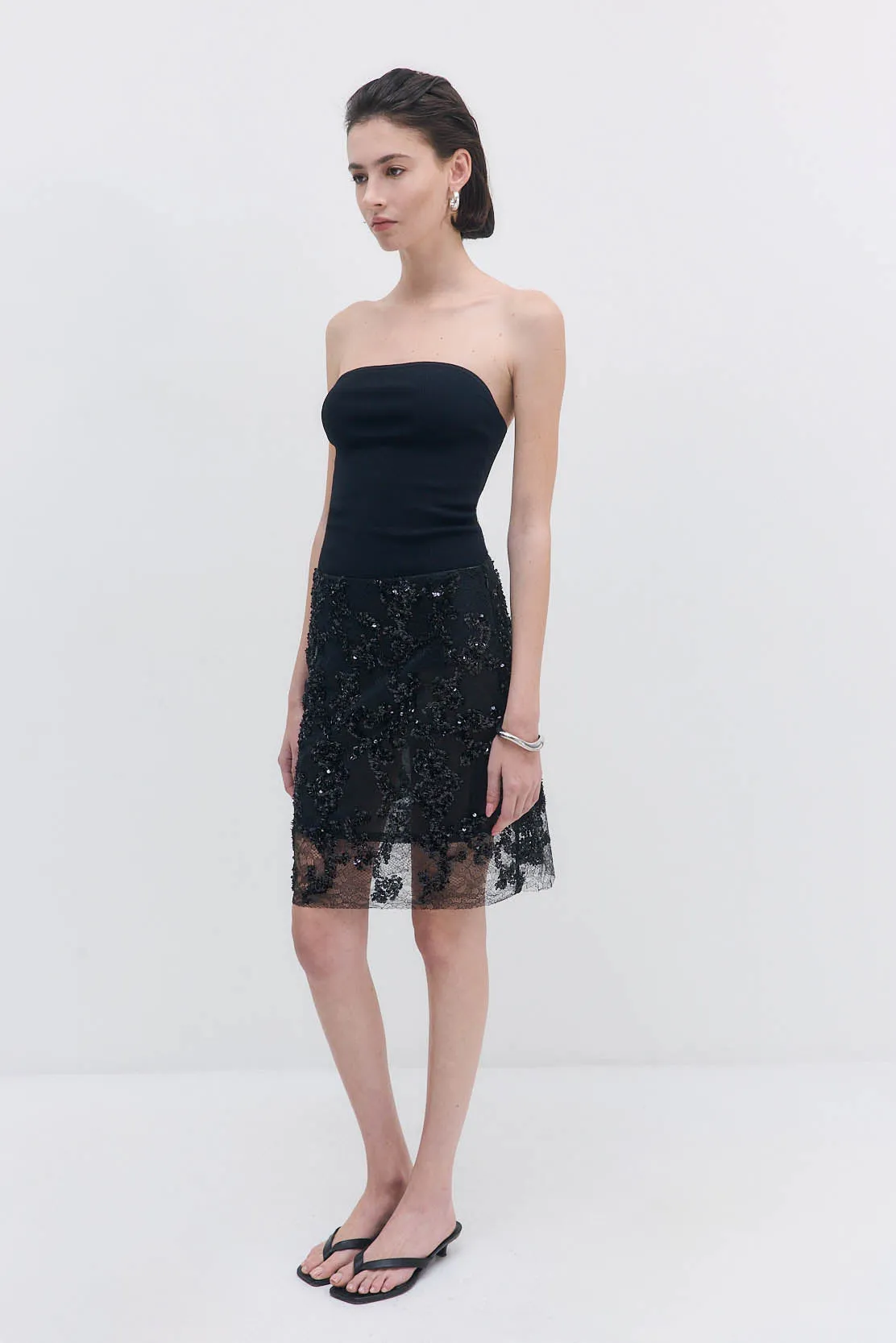 Tight Ribbed Strapless Top sold by Dé Rococo product image thumbnail 4