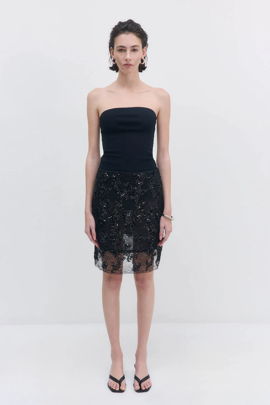 Tight Ribbed Strapless Top sold by Dé Rococo product image thumbnail 2