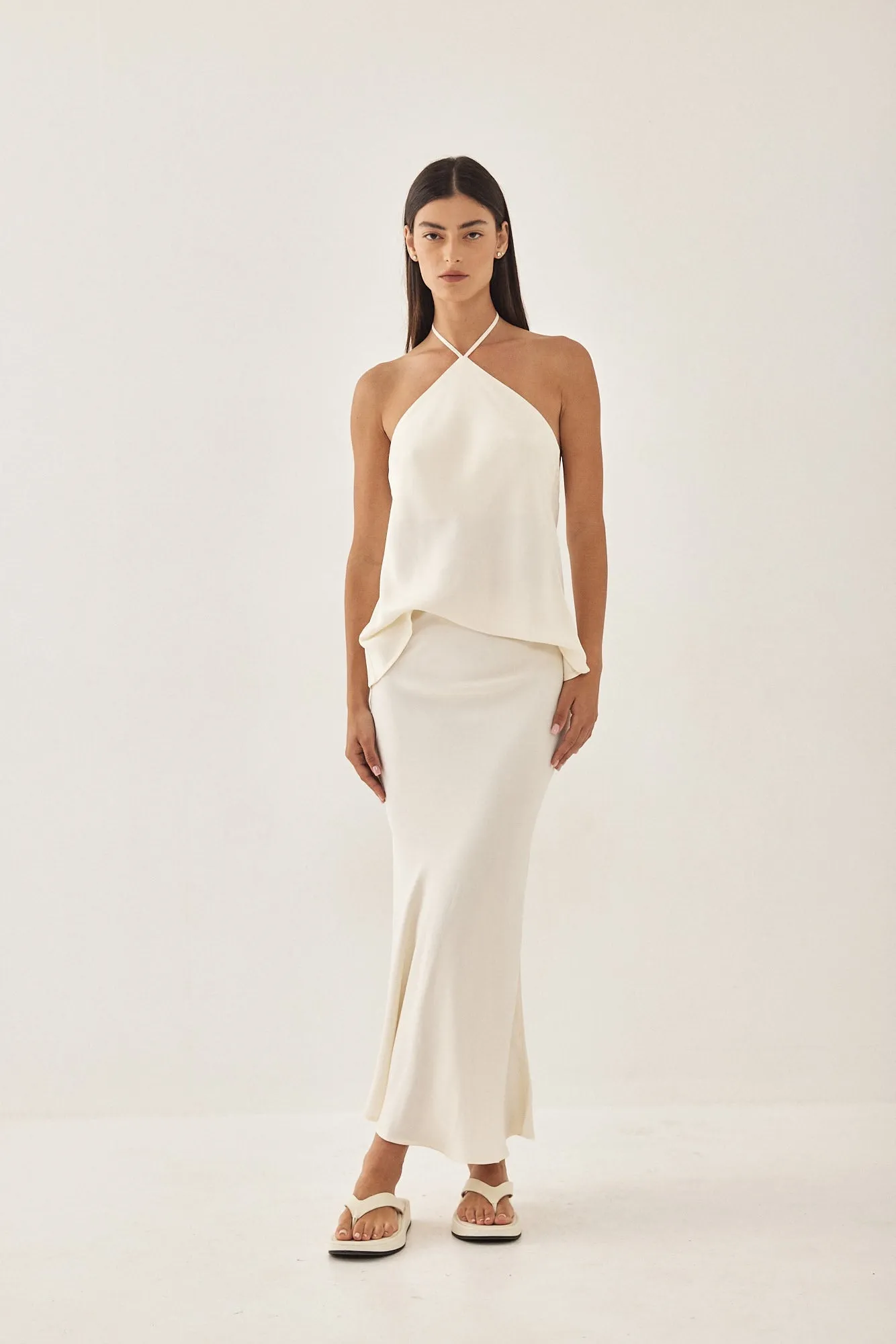 Satin Slip Skirt sold by Dé Rococo