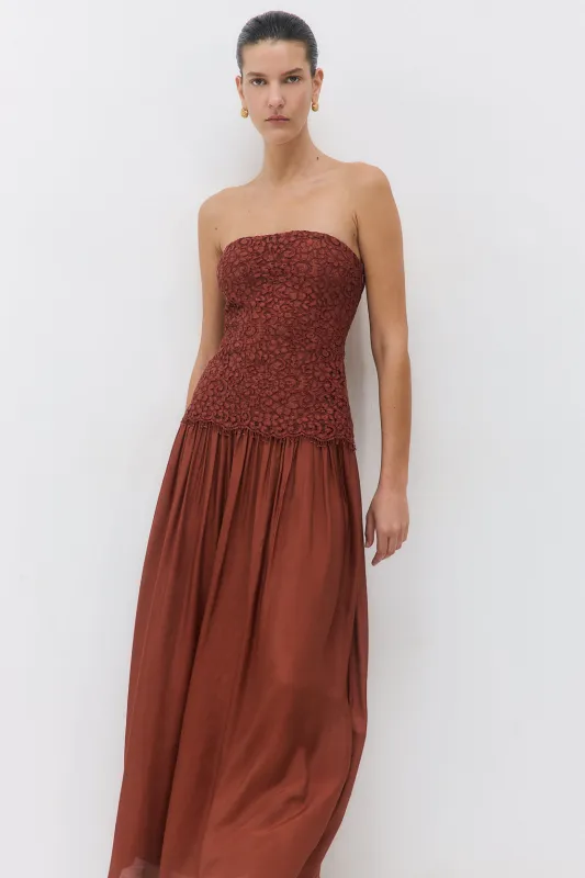 Lace Drop Waist Maxi Dress made by Dé Rococo