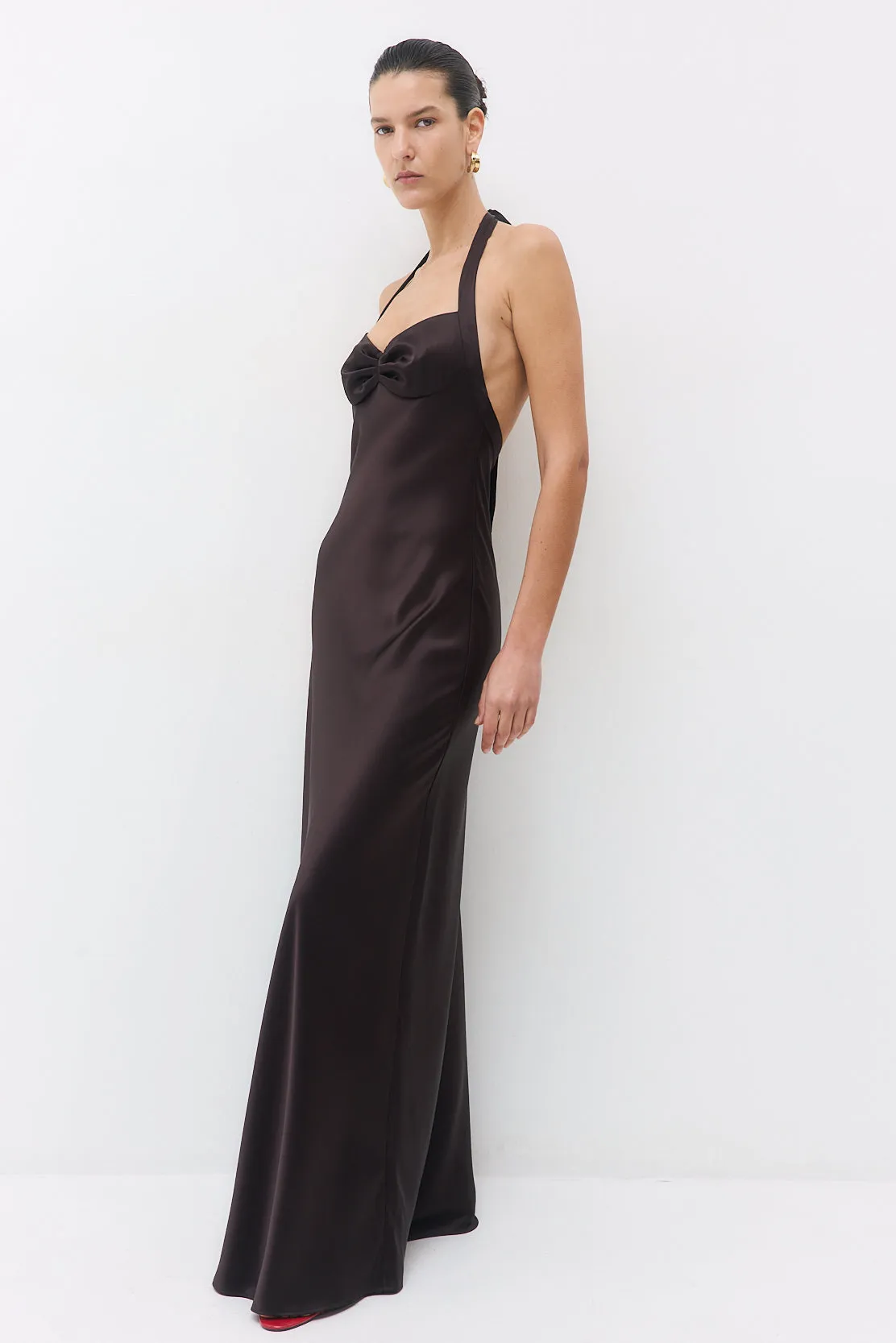 Satin Cup Maxi Dress sold by Dé Rococo product image thumbnail 4