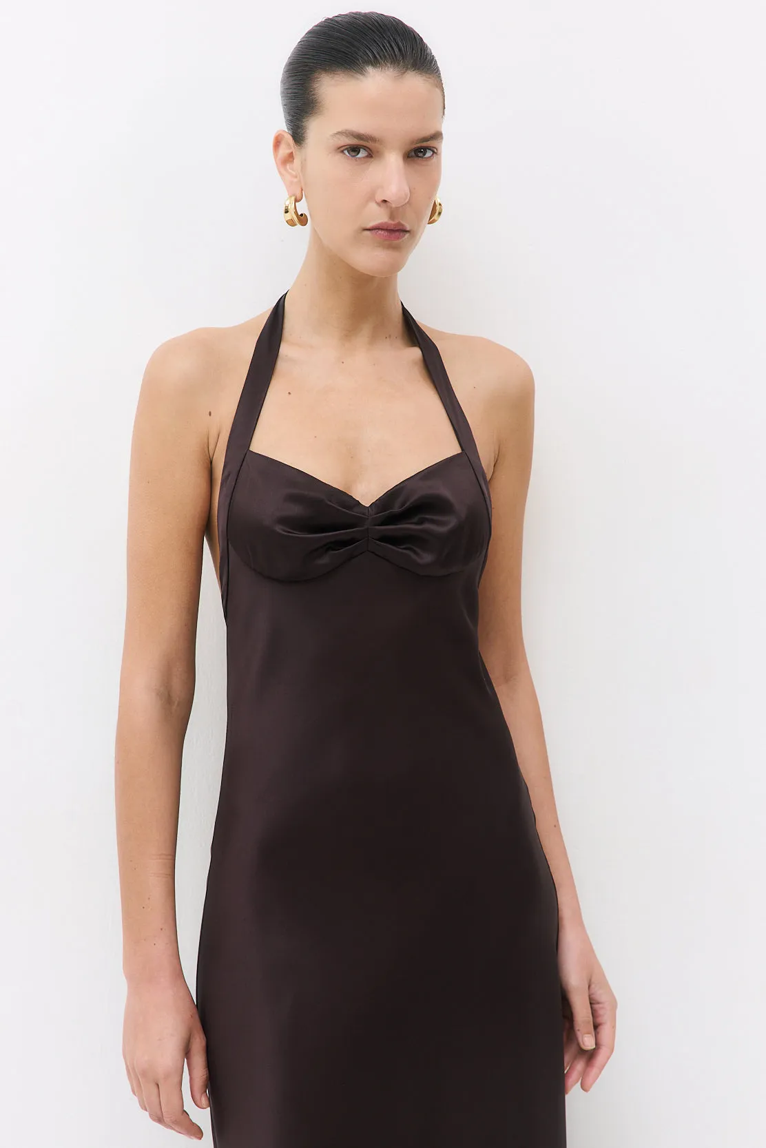 Satin Cup Maxi Dress sold by Dé Rococo product image thumbnail 2