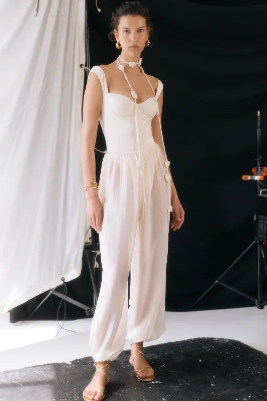 Semi Sheer Chiffon Balloon Pants made by Dé Rococo