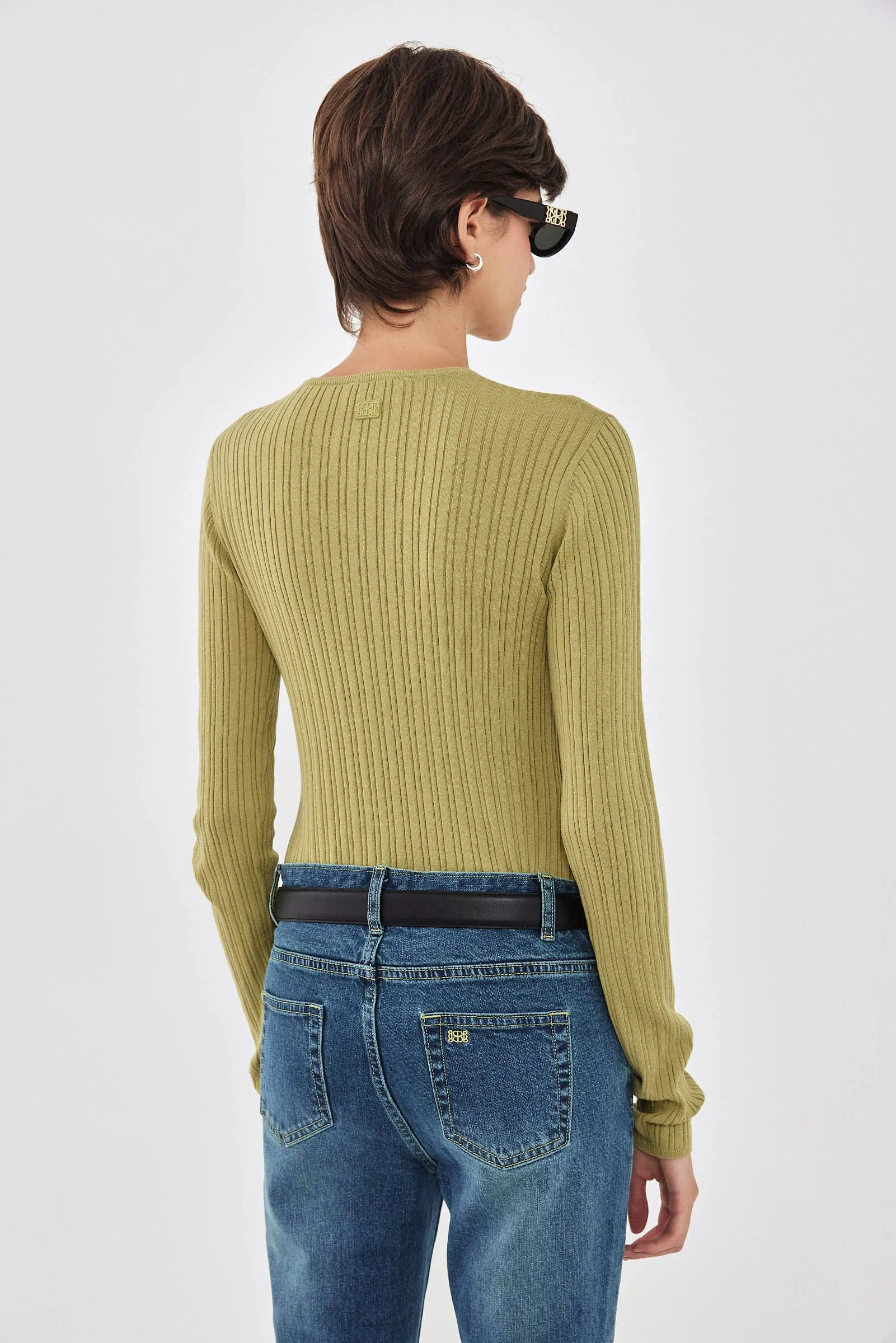 Long Sleeve Ribbed Knit sold by Dé Rococo product image thumbnail 5