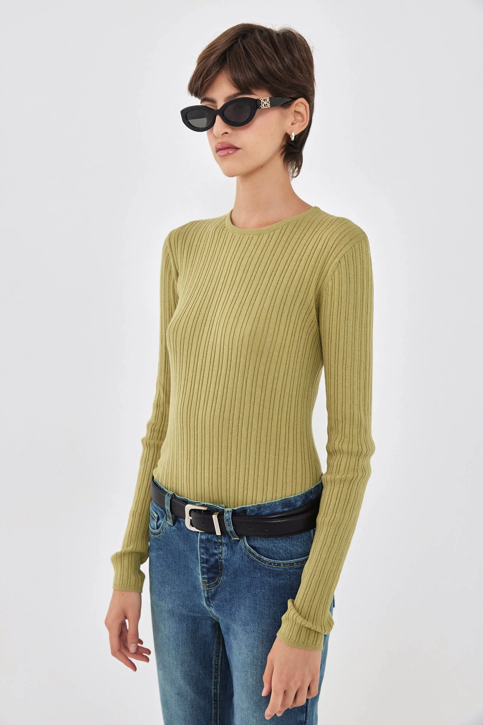 Long Sleeve Ribbed Knit sold by Dé Rococo product image thumbnail 4