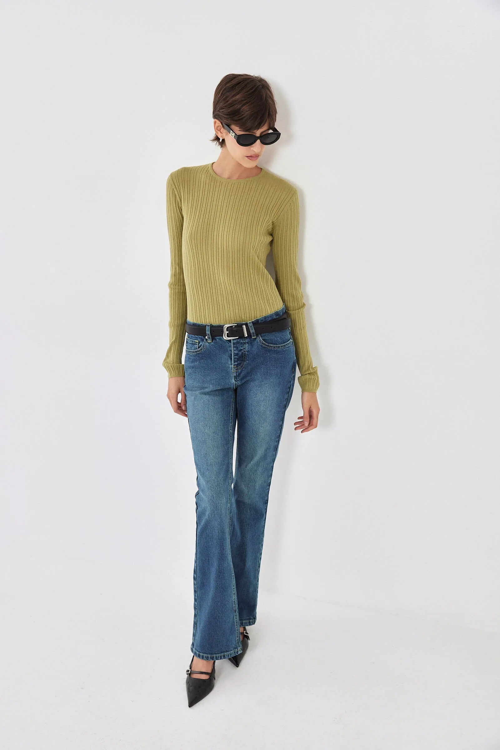 Long Sleeve Ribbed Knit sold by Dé Rococo product image thumbnail 3