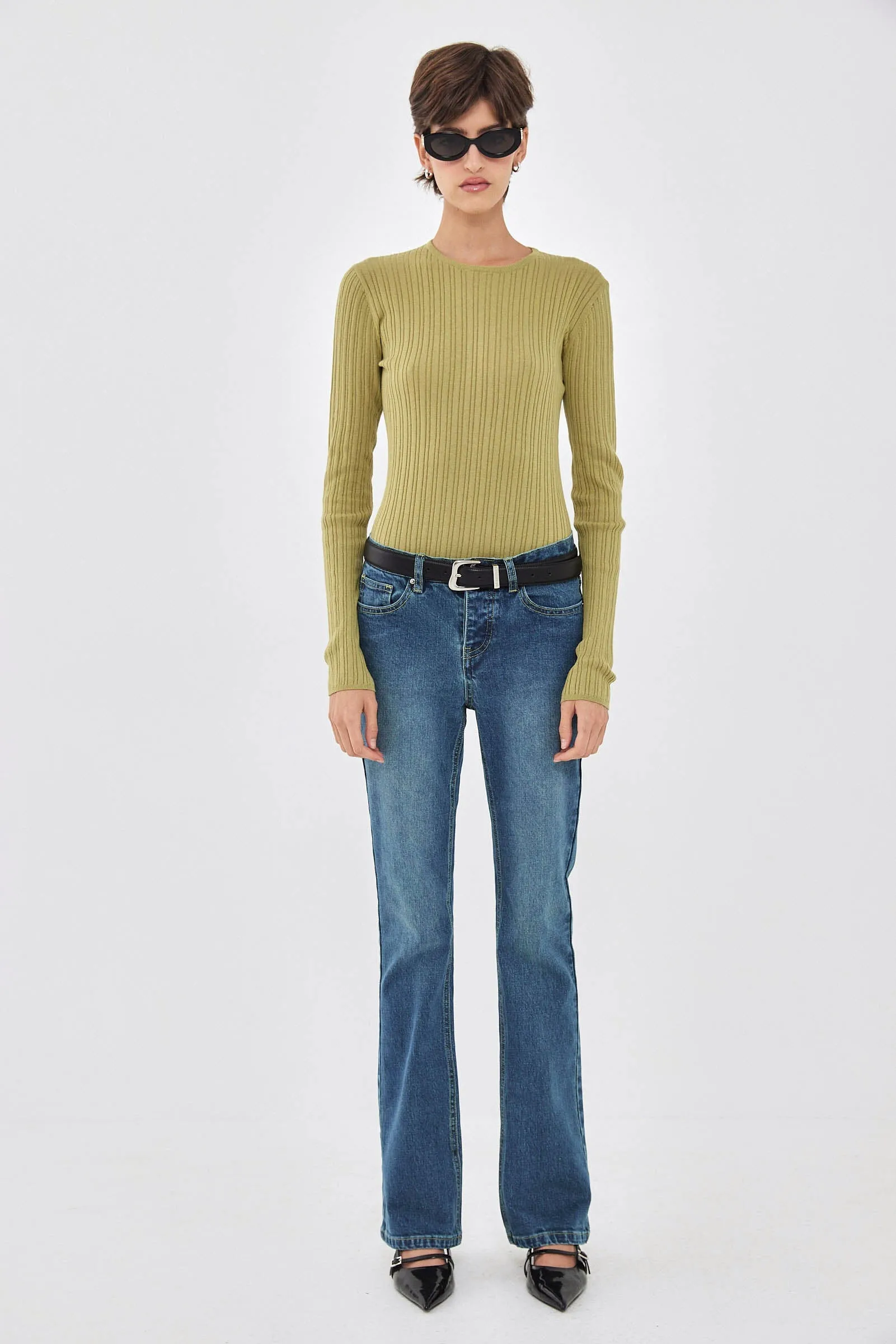 Long Sleeve Ribbed Knit sold by Dé Rococo product image thumbnail 2