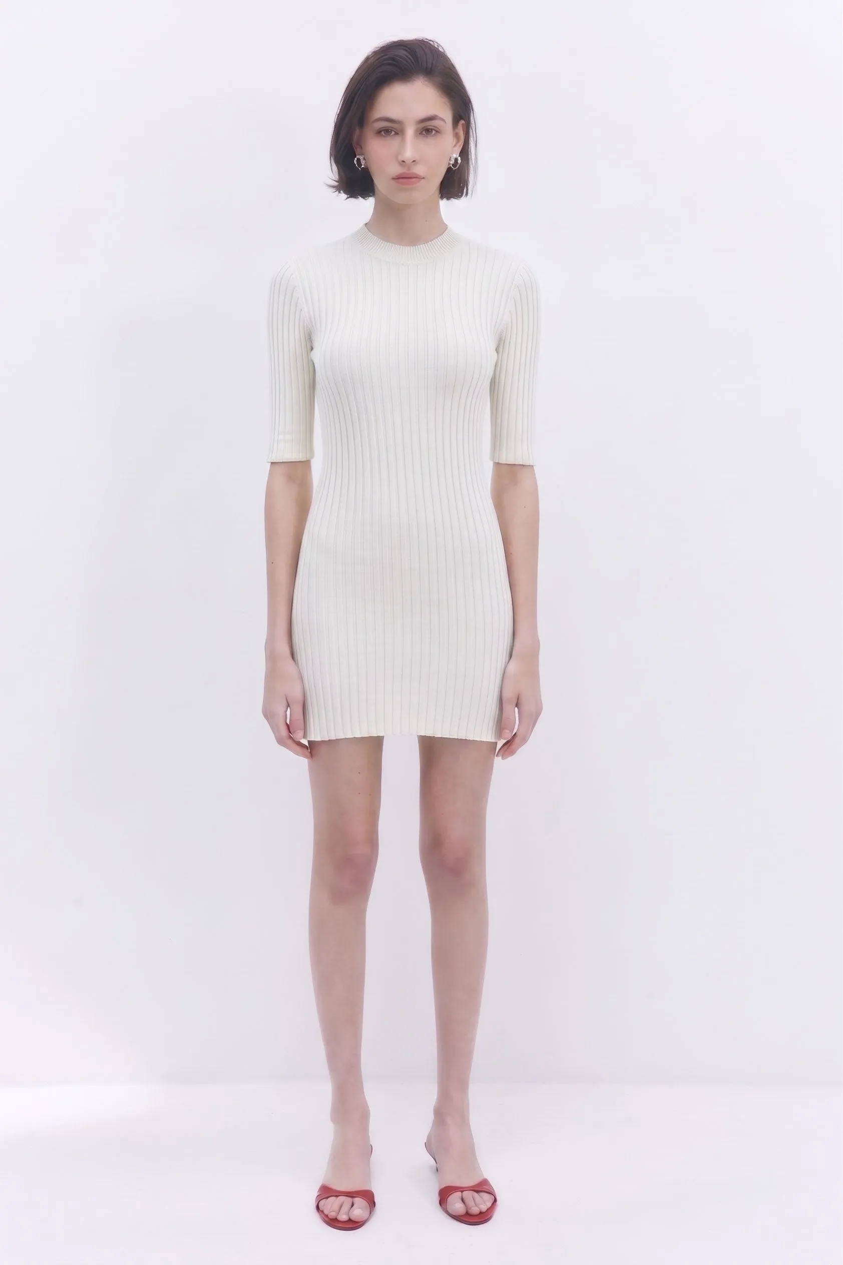 Ribbed Mini Dress sold by Dé Rococo