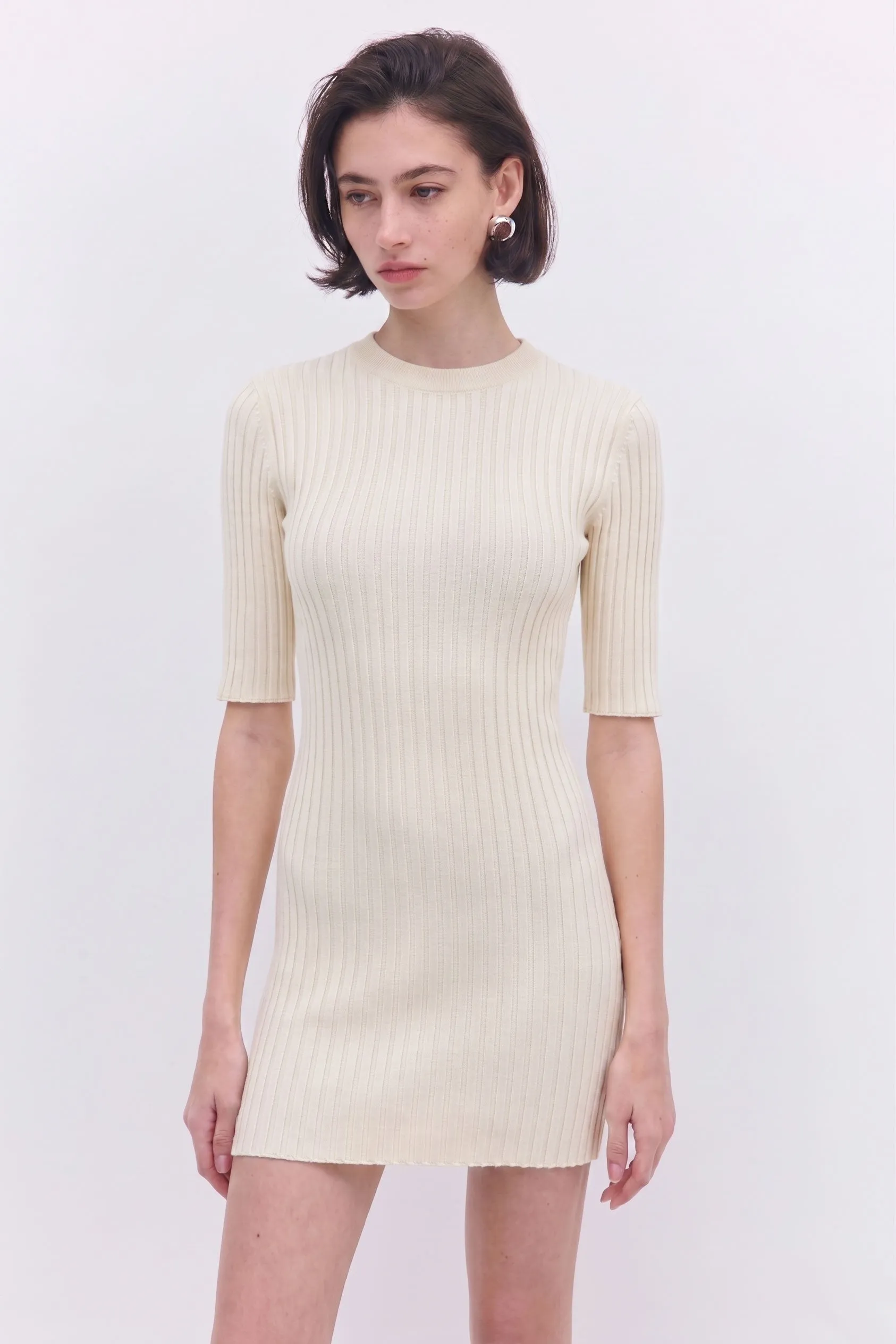 Ribbed Mini Dress sold by Dé Rococo product image thumbnail 3