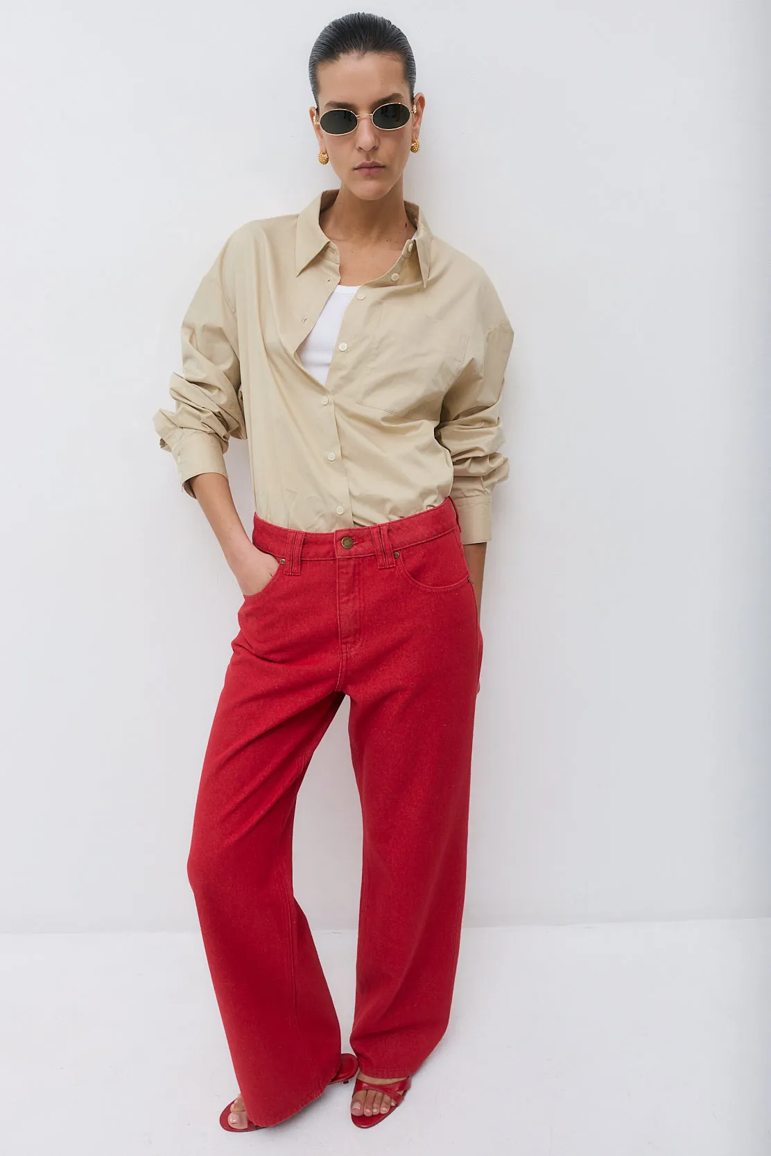 Colorwash Wide Leg Pants sold by Dé Rococo product image thumbnail 3