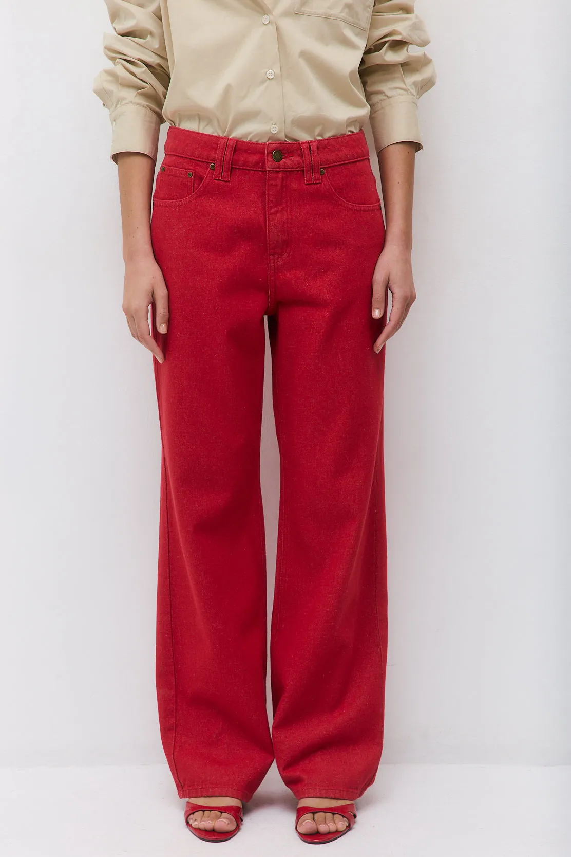 Colorwash Wide Leg Pants sold by Dé Rococo product image thumbnail 4