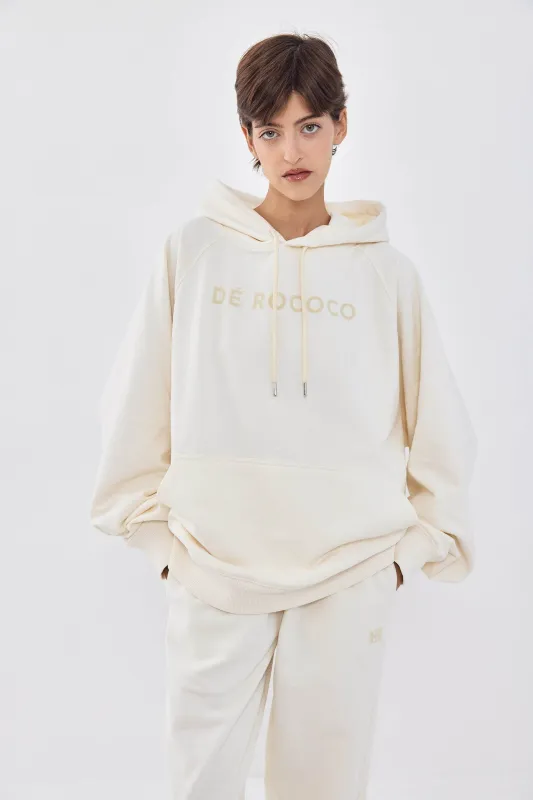Oversized Flock Fleece Hoodie made by Dé Rococo