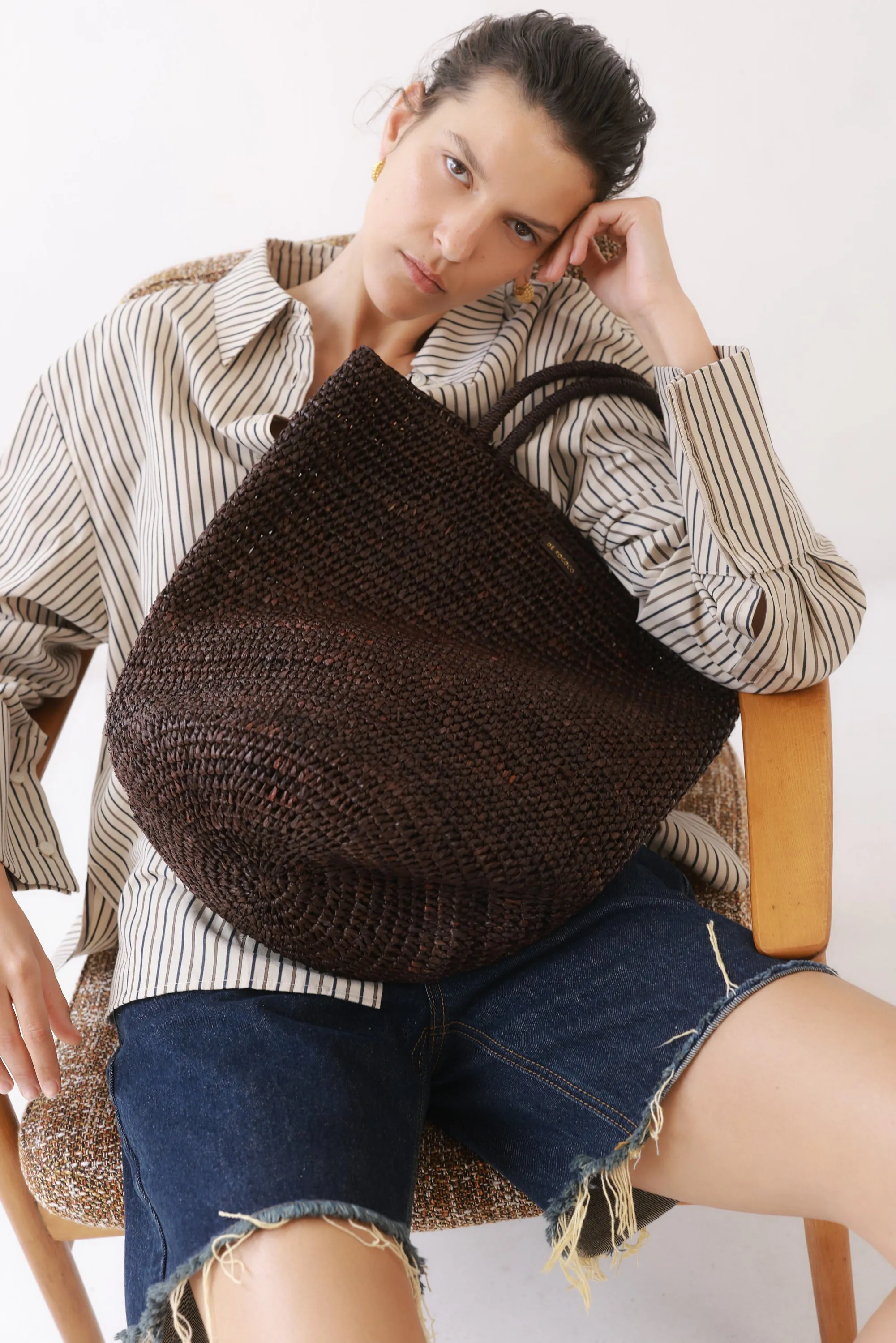 Raffia Crochet Bucket Bag sold by Dé Rococo product image thumbnail 4