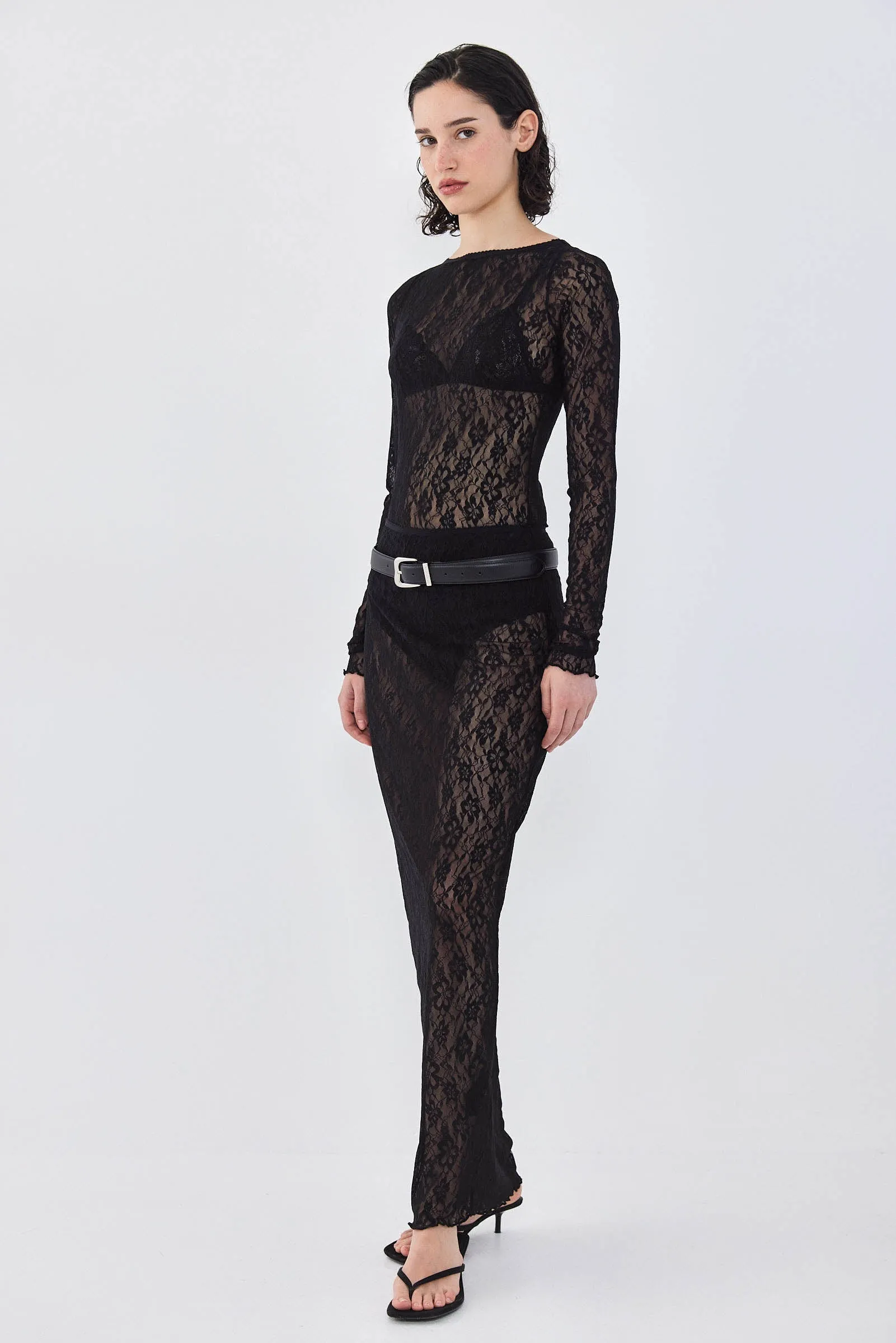 Lace Long Sleeved Top sold by Dé Rococo product image thumbnail 4