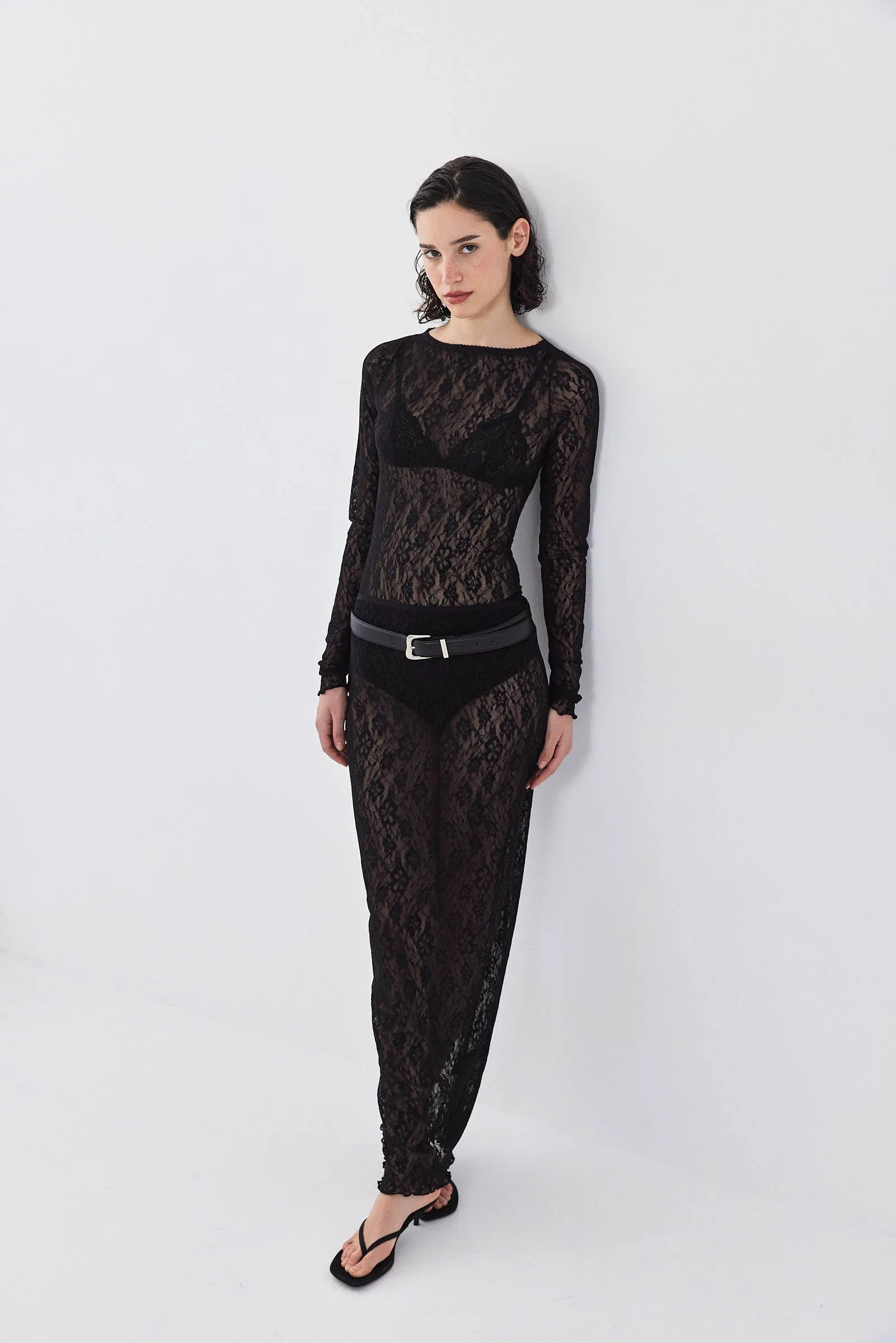 Lace Long Sleeved Top sold by Dé Rococo product image thumbnail 3