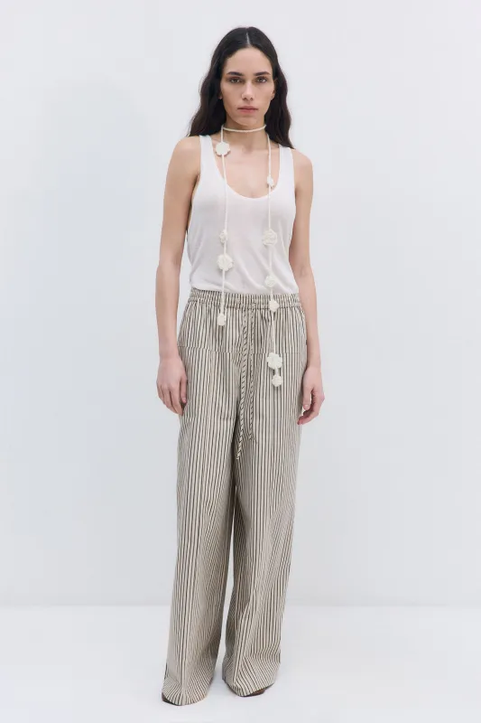 Poplin Wide Leg Pants made by Dé Rococo