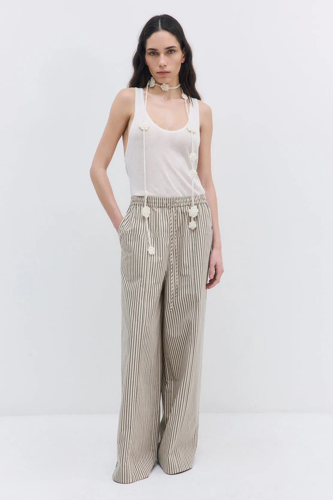 Poplin Wide Leg Pants sold by Dé Rococo product image thumbnail 3
