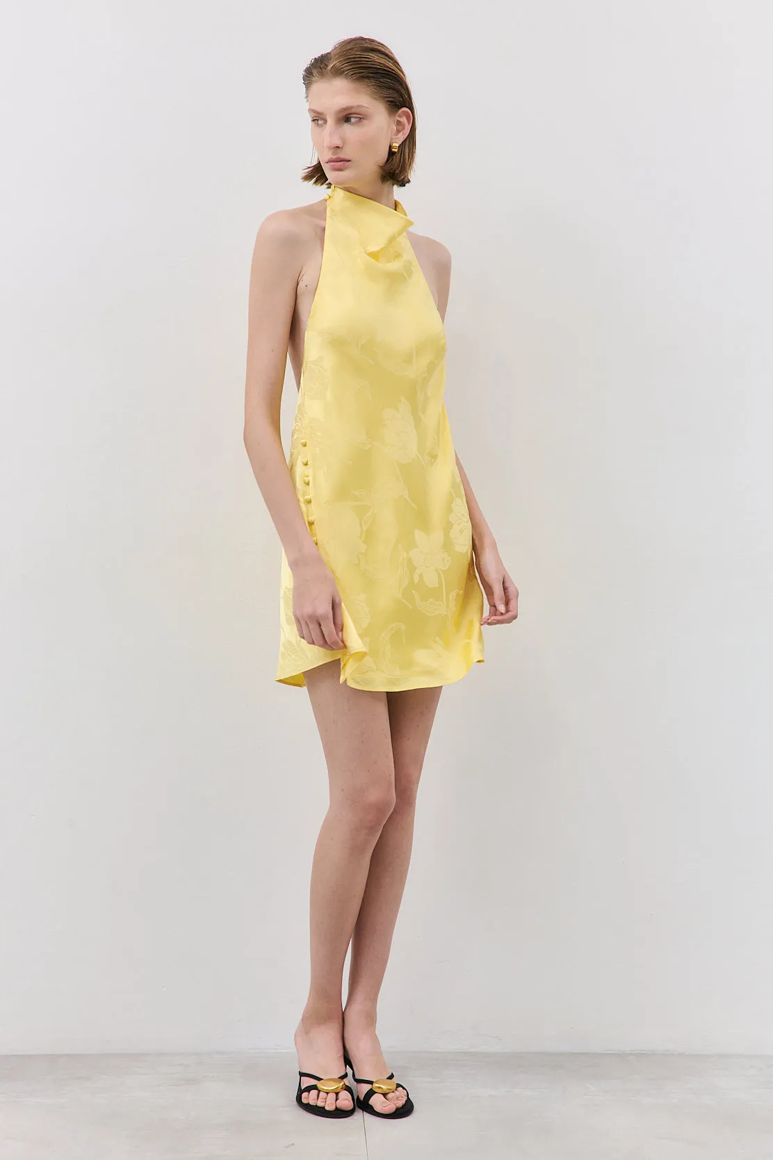 Satin Drape Mini Dress sold by Dé Rococo product image thumbnail 3
