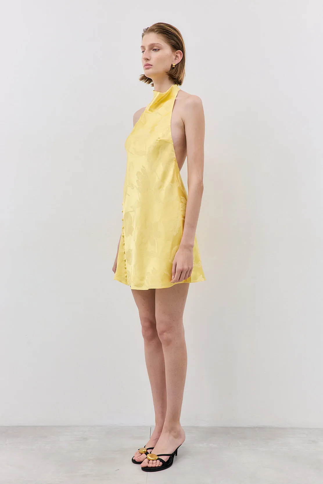 Satin Drape Mini Dress sold by Dé Rococo product image thumbnail 4