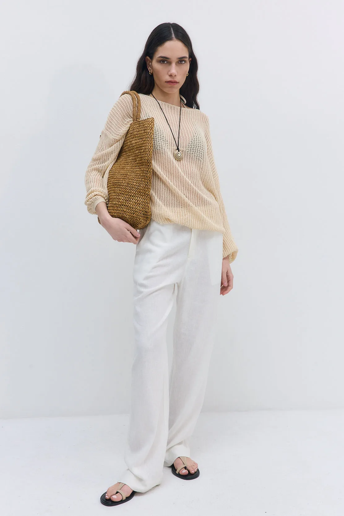 Crochet Boatneck Top sold by Dé Rococo product image thumbnail 2