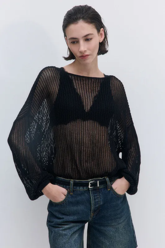 Crochet Boatneck Top made by Dé Rococo