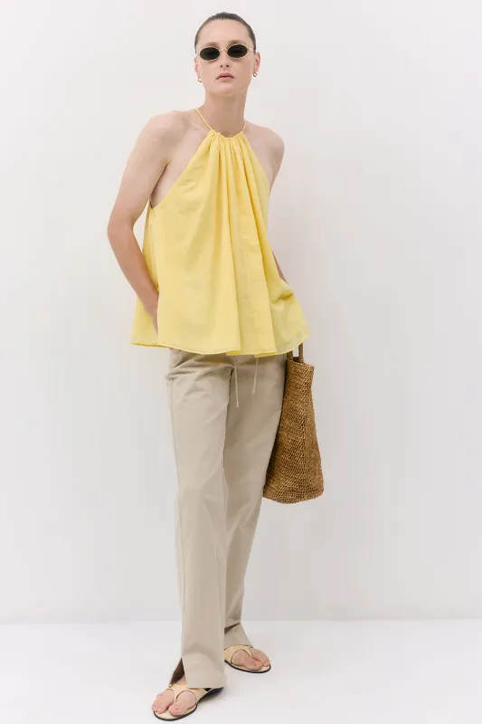Mid Waist Cotton String Pants made by Dé Rococo