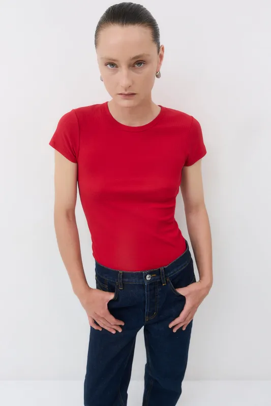 Classic Ribbed Crewneck made by Dé Rococo
