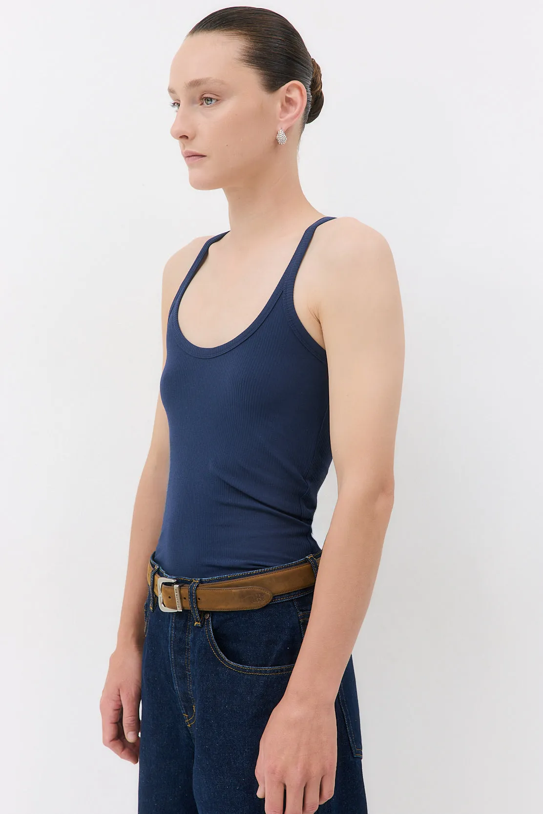 Ribbed Scoop Neck Tank sold by Dé Rococo product image thumbnail 4