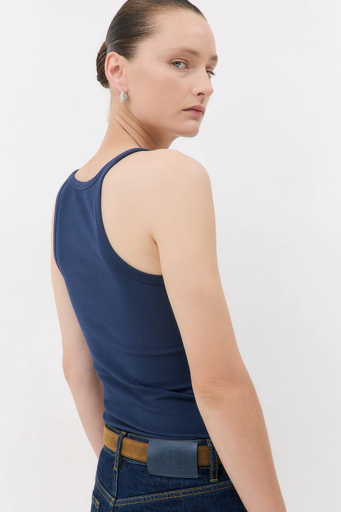 Ribbed Scoop Neck Tank sold by Dé Rococo product image thumbnail 5